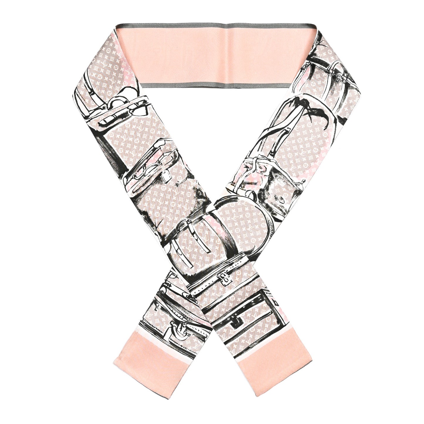 Silk Monogram Trunks Bandeau Rose Poudre
