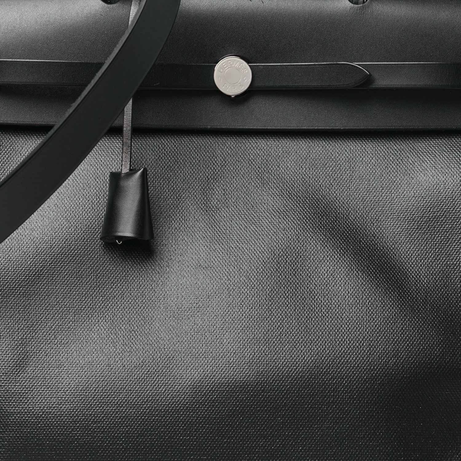 Hermes Toile H Berline Vache Hunter Herbag Zip 39 MM Black Ecru 9 of 12