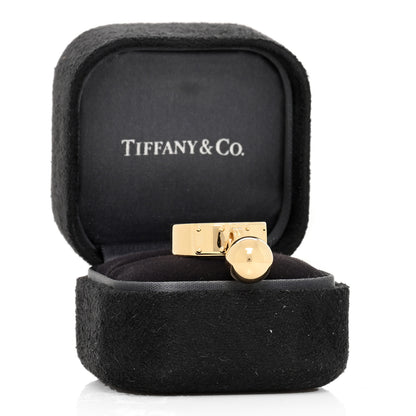Tiffany 18K Yellow Gold HardWear Dangle Ball Ring 49 4.75 5 of 5