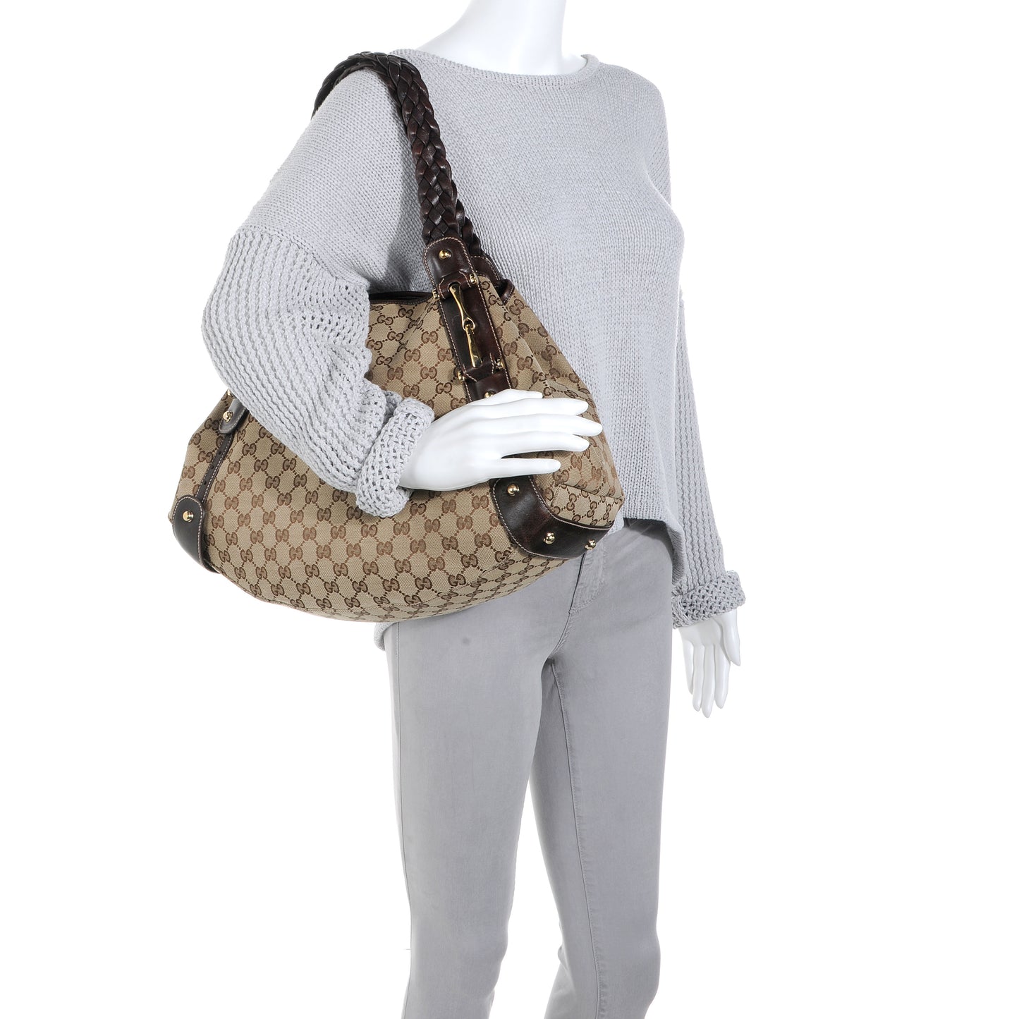 Monogram Medium Pelham Tote Ebony