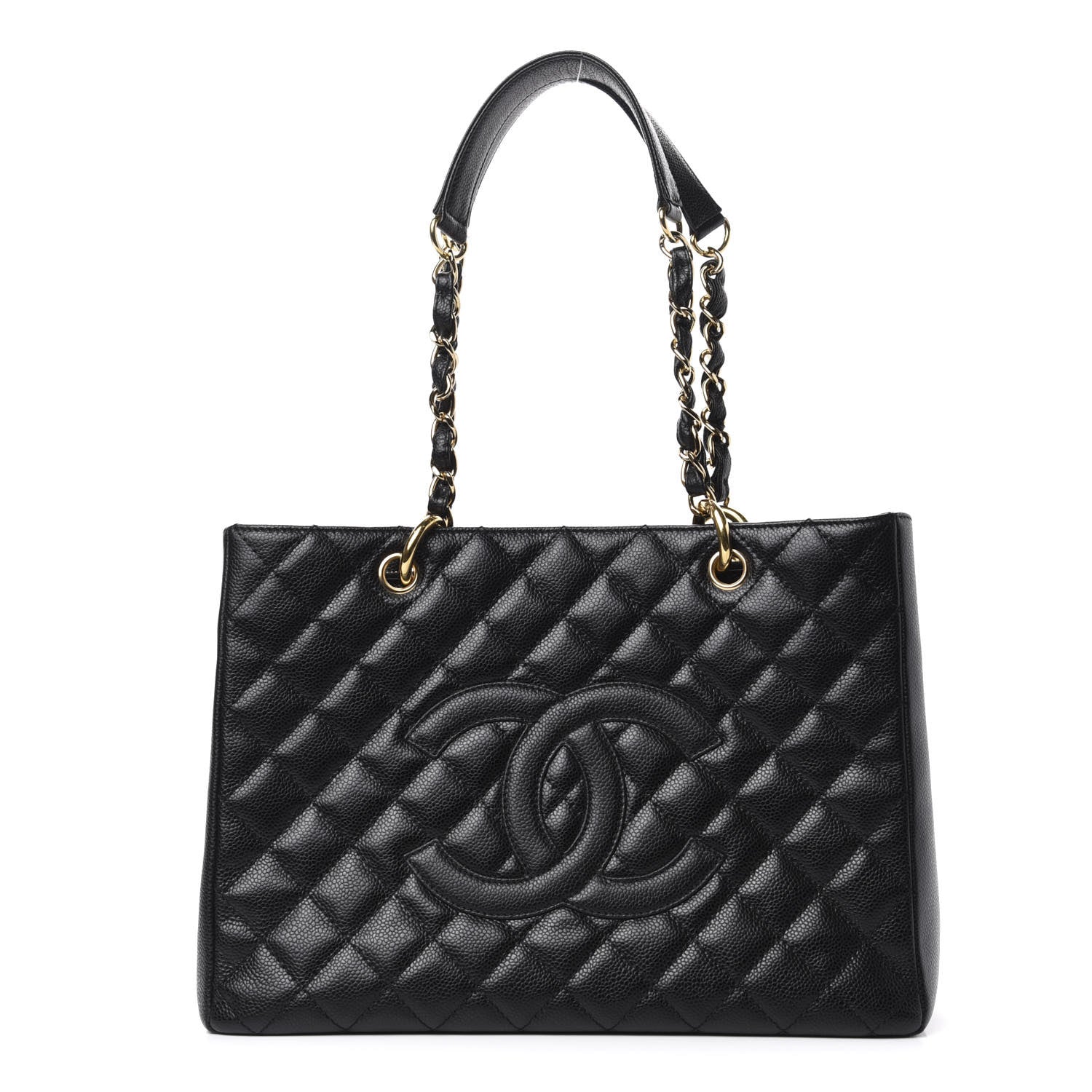 Chanel Caviar Quilted Grand Shopping Tote GST Black 1 of 10