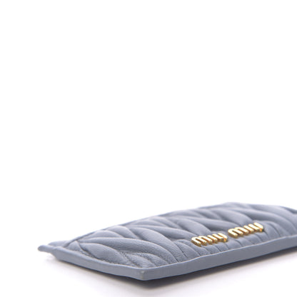 Miu Miu Nappa Matelasse Card Holder Pervinca 11 of 14
