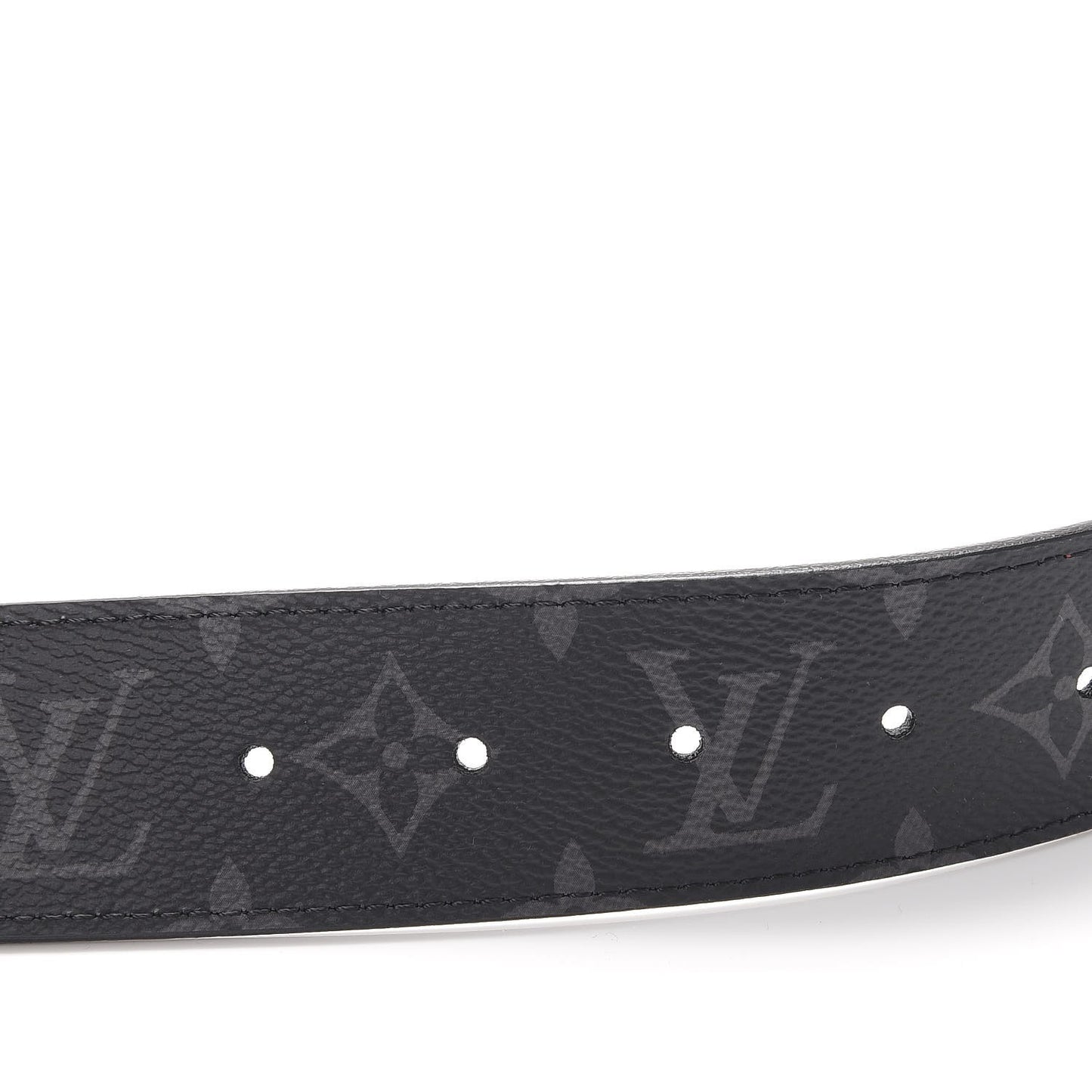 Monogram Eclipse Taigarama 40mm LV Initiales Reversible Belt 80 32 Black