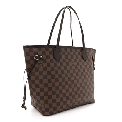 Louis Vuitton Damier Ebene Neo Neverfull MM Rose Ballerine 4 of 15