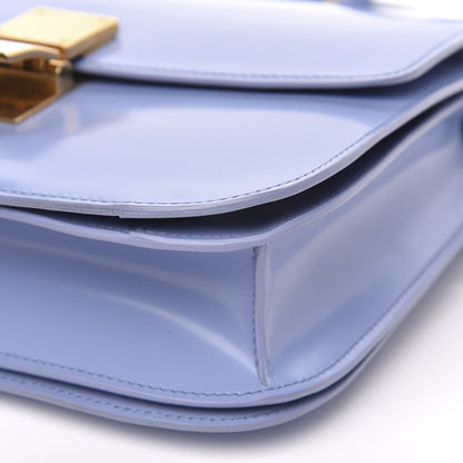 Celine Spazzolato Calfskin Medium Classic Box Flap Bag Porcelain 9 of 11
