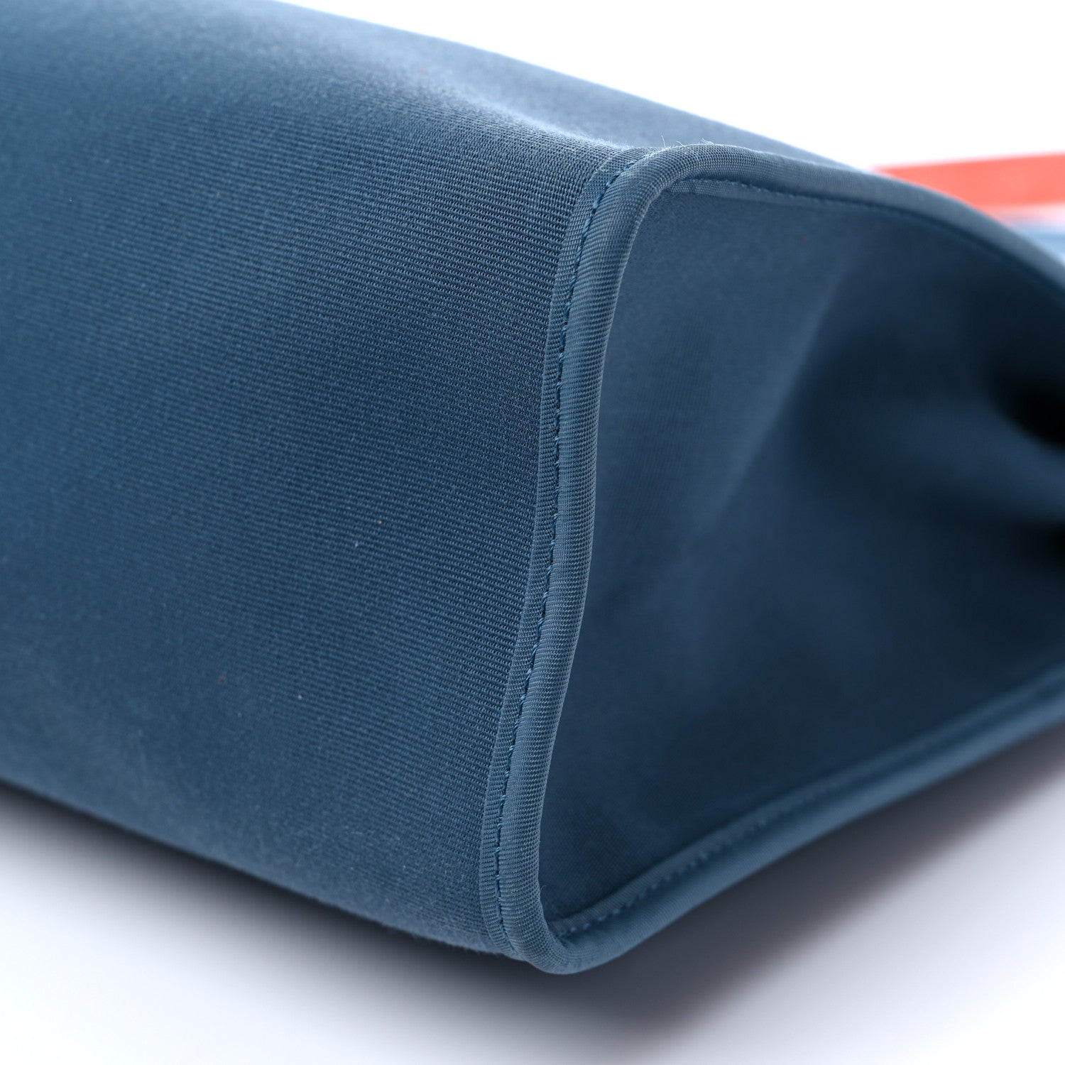 Hermes Vache Hunter Toile Militaire Herbag Zip 31 PM Bleu Agate Rouge H 10 of 13