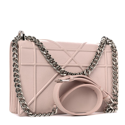 Christian Dior Grained Calfskin Medium Diorama Flap Bag Rose Poudre 2 of 17