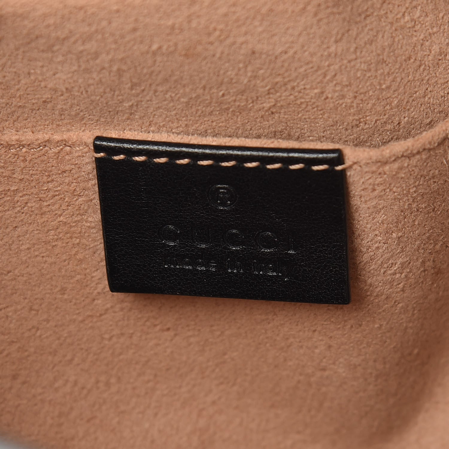 Gucci Calfskin Matelasse Small GG Marmont Chain Shoulder Bag Black 6 of 12