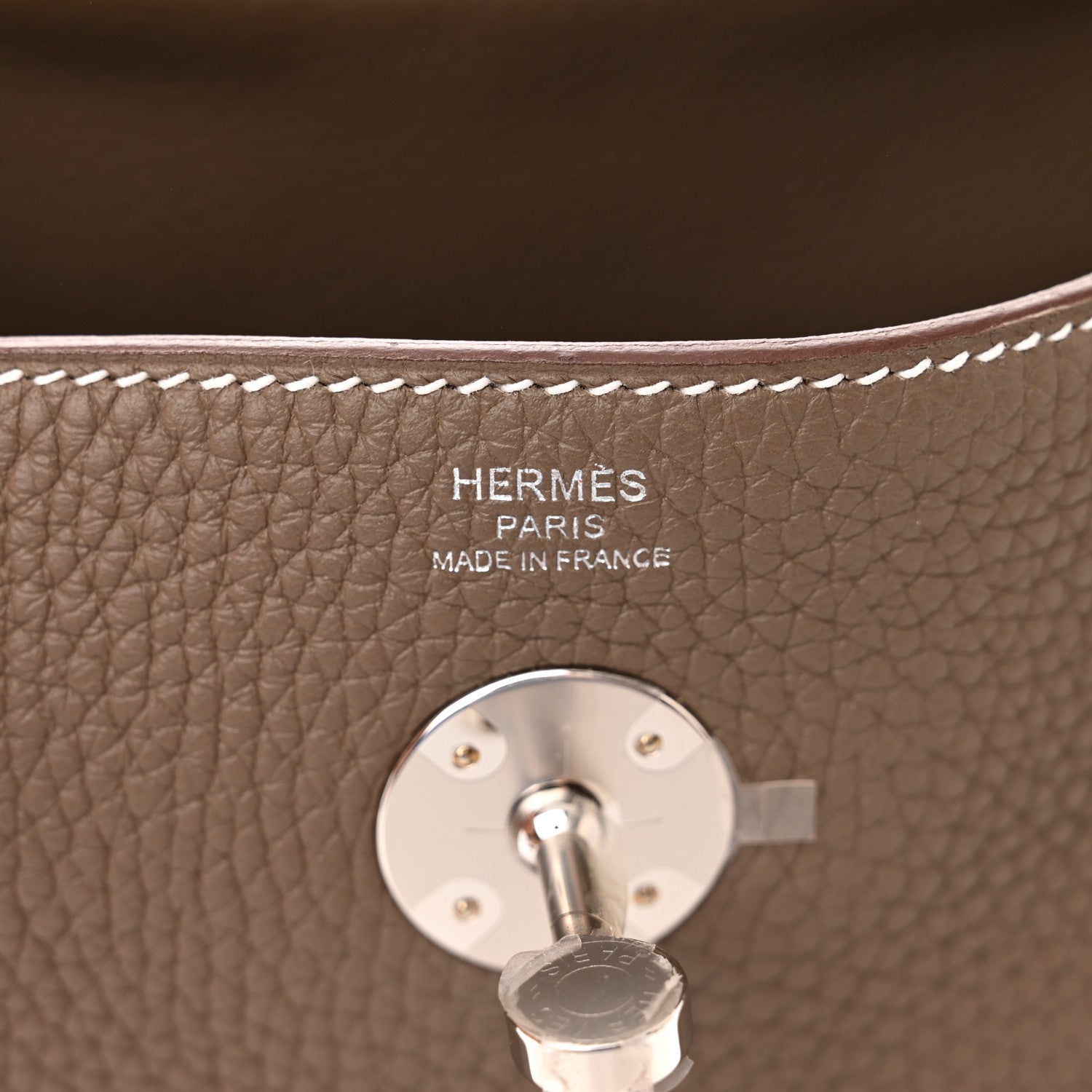 Hermes Taurillon Clemence Lindy 26 Etoupe 6 of 11