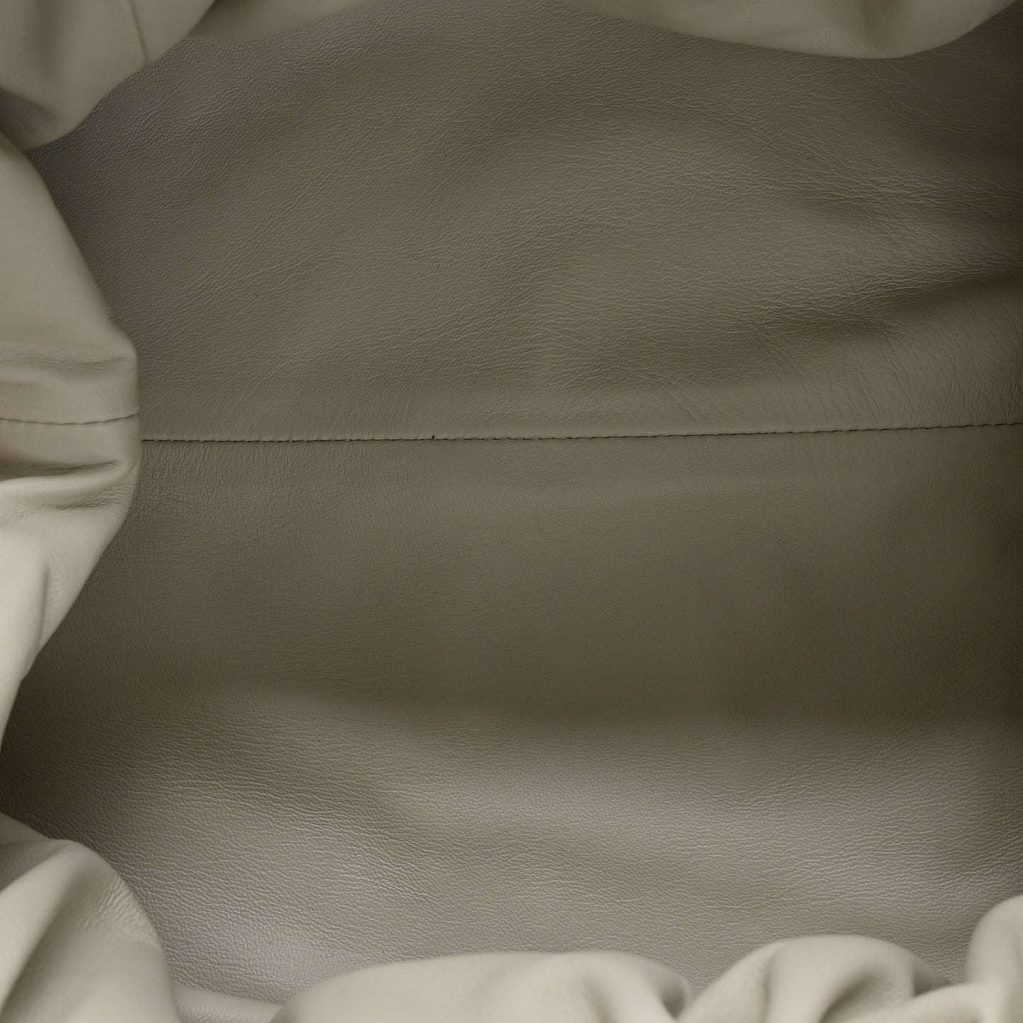 Metallic Crinkled Lambskin The Pouch Oversized Clutch Oro