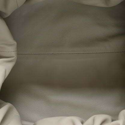 Bottega Veneta Metallic Crinkled Lambskin The Pouch Oversized Clutch Oro 5 of 11