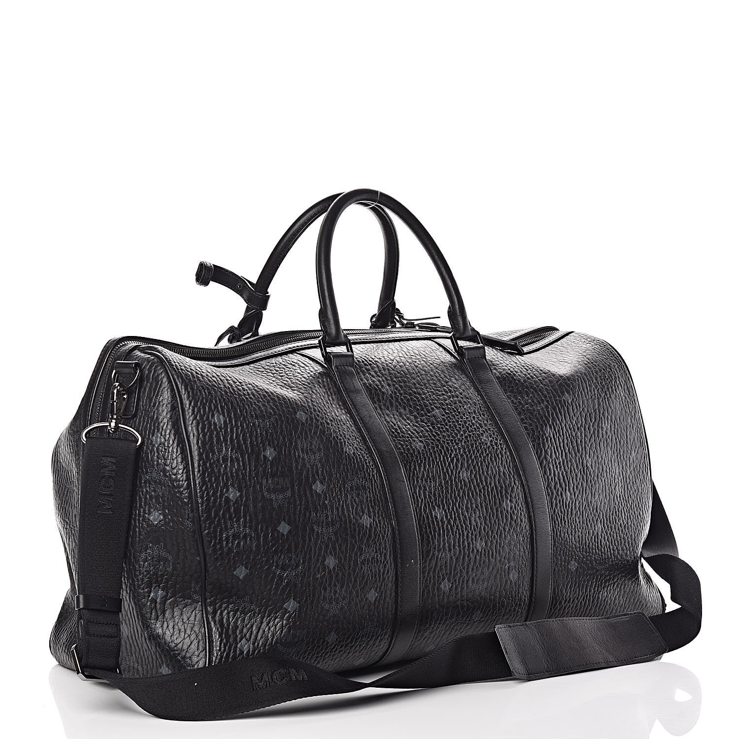MCM Visetos XLarge Traveler Weekender Bag Black 3 of 22