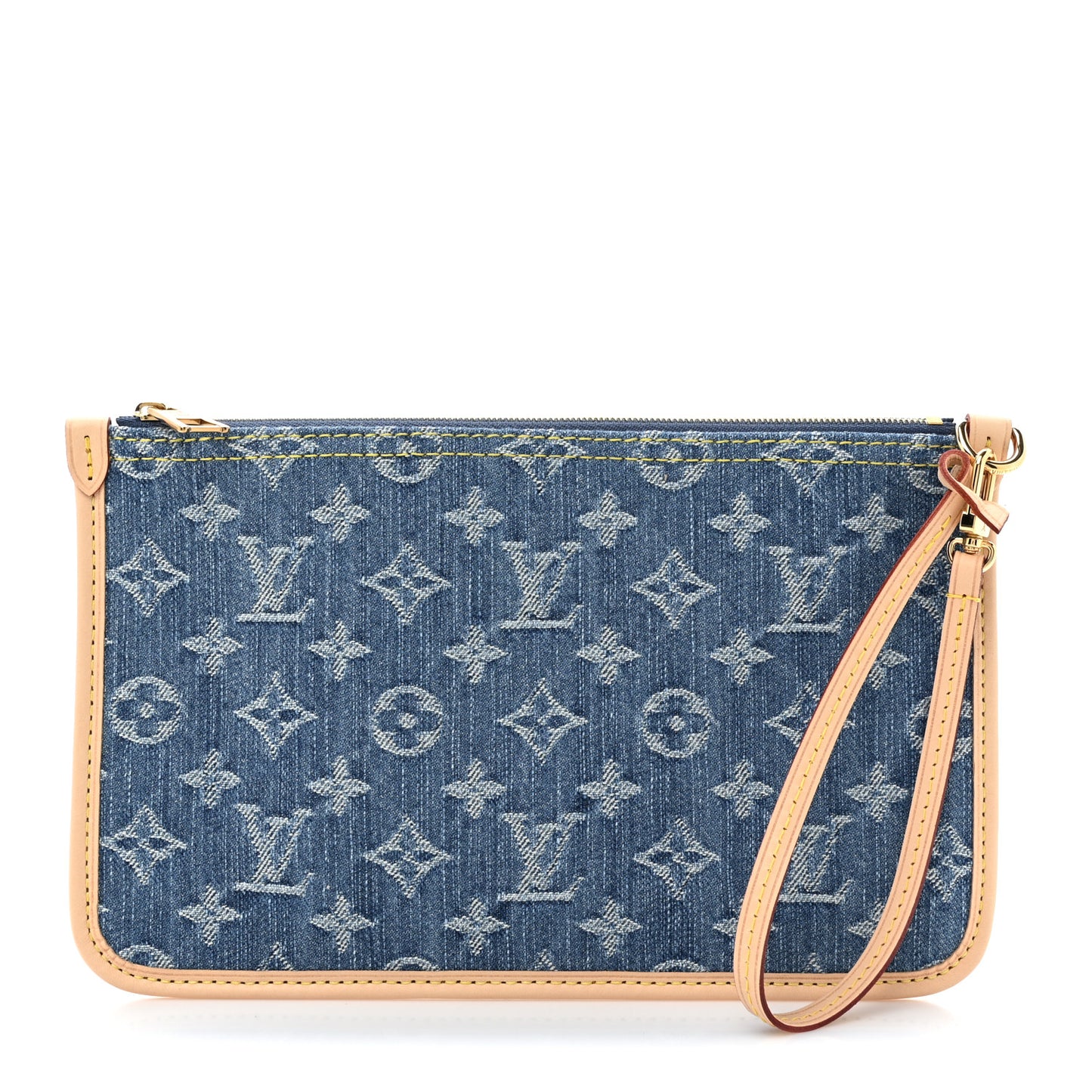 Denim Monogram Jacquard Neverfull MM GM Blue