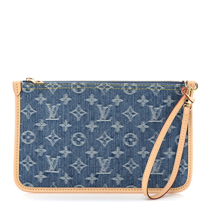 Louis Vuitton Denim Monogram Jacquard Neverfull MM GM Blue 1 of 6
