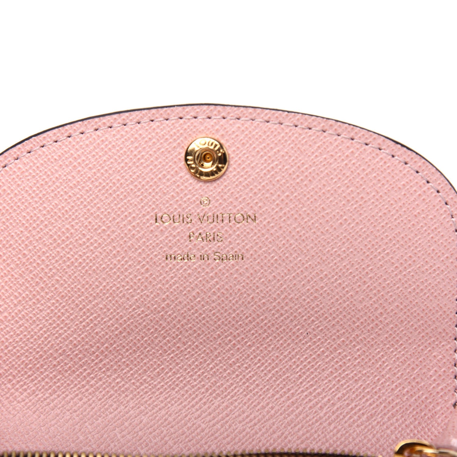 Louis Vuitton Damier Ebene Rosalie Coin Purse Rose Ballerine 6 of 7