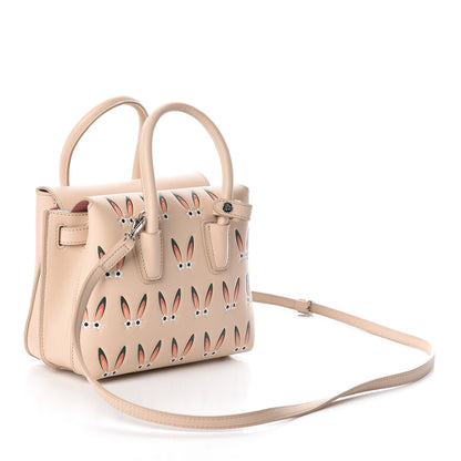 MCM Lambskin Star Eyed Bunny Mini Milla Tote Natural 3 of 9