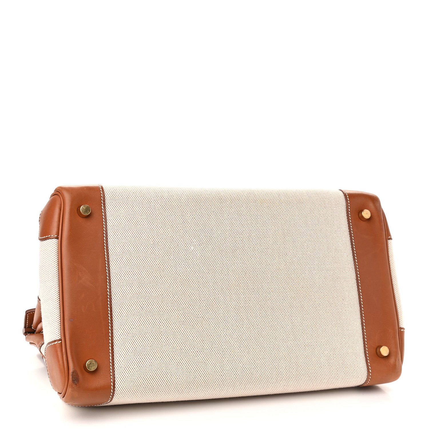 Hermes Toile Barenia Birkin 35 Fauve 3 of 17
