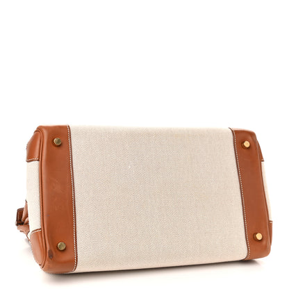 Hermes Toile Barenia Birkin 35 Fauve 3 of 17