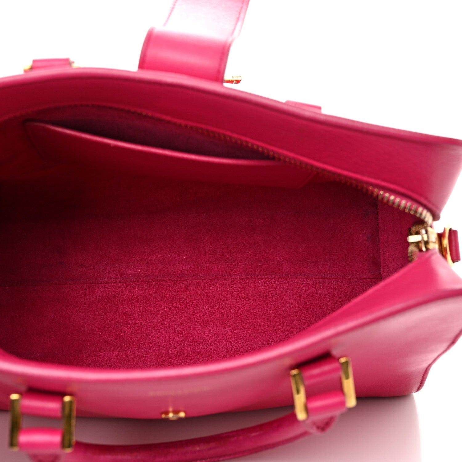Saint Laurent Calfskin Monogram Baby Cabas Fuchsia 4 of 15