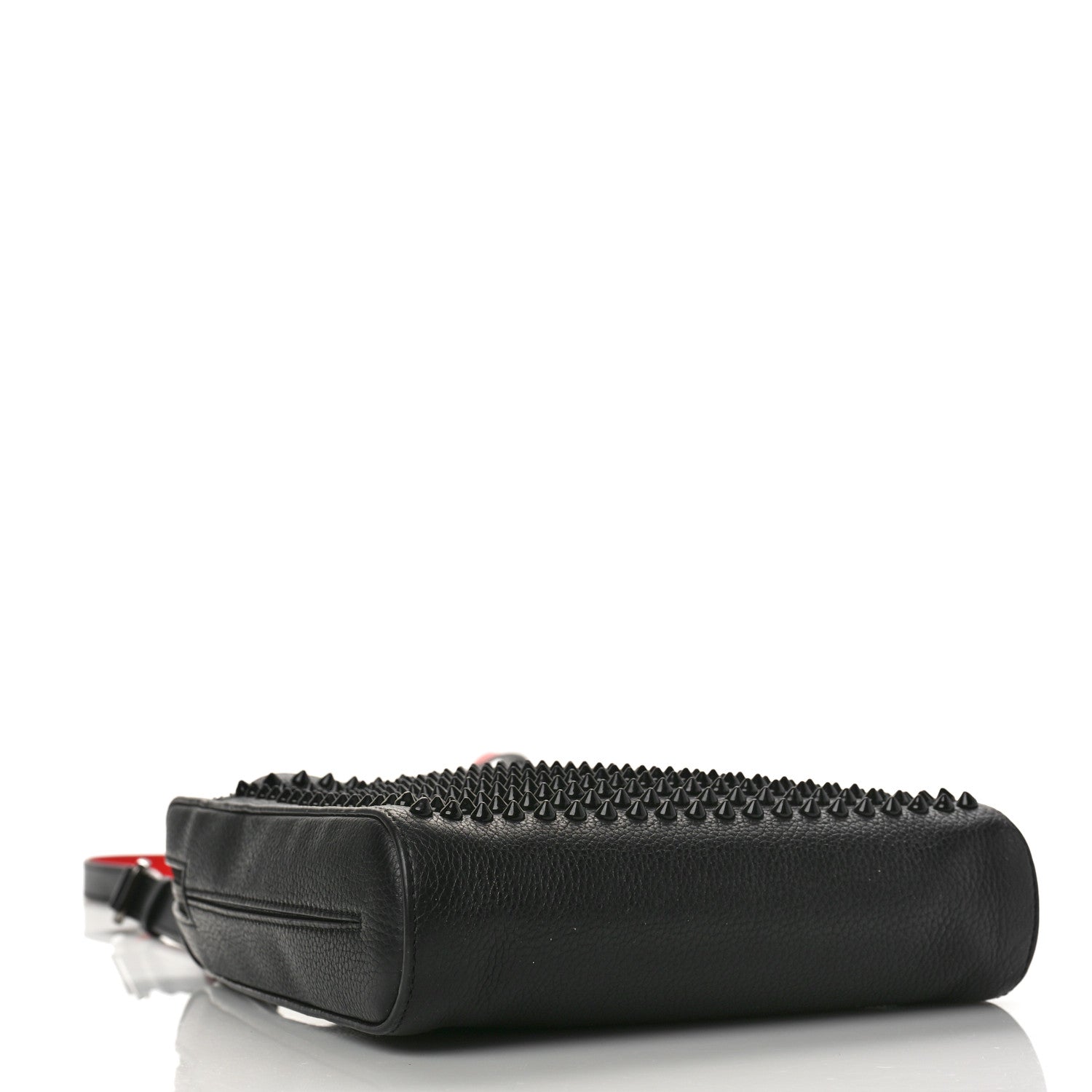 Christian Louboutin Calfskin Spikes Benech Reporter Messenger Black 4 of 10