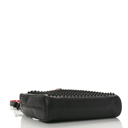 Christian Louboutin Calfskin Spikes Benech Reporter Messenger Black 4 of 10