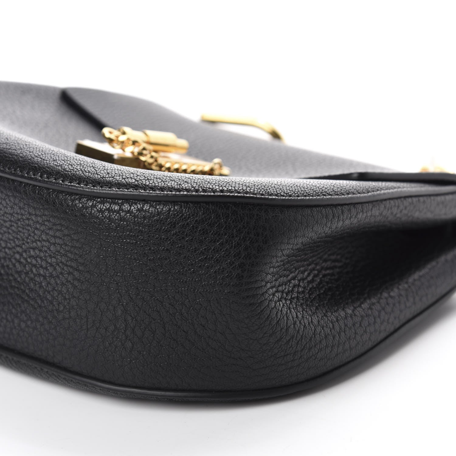 Chloe Grained Lambskin Drew Shoulder Bag Black 7 of 10