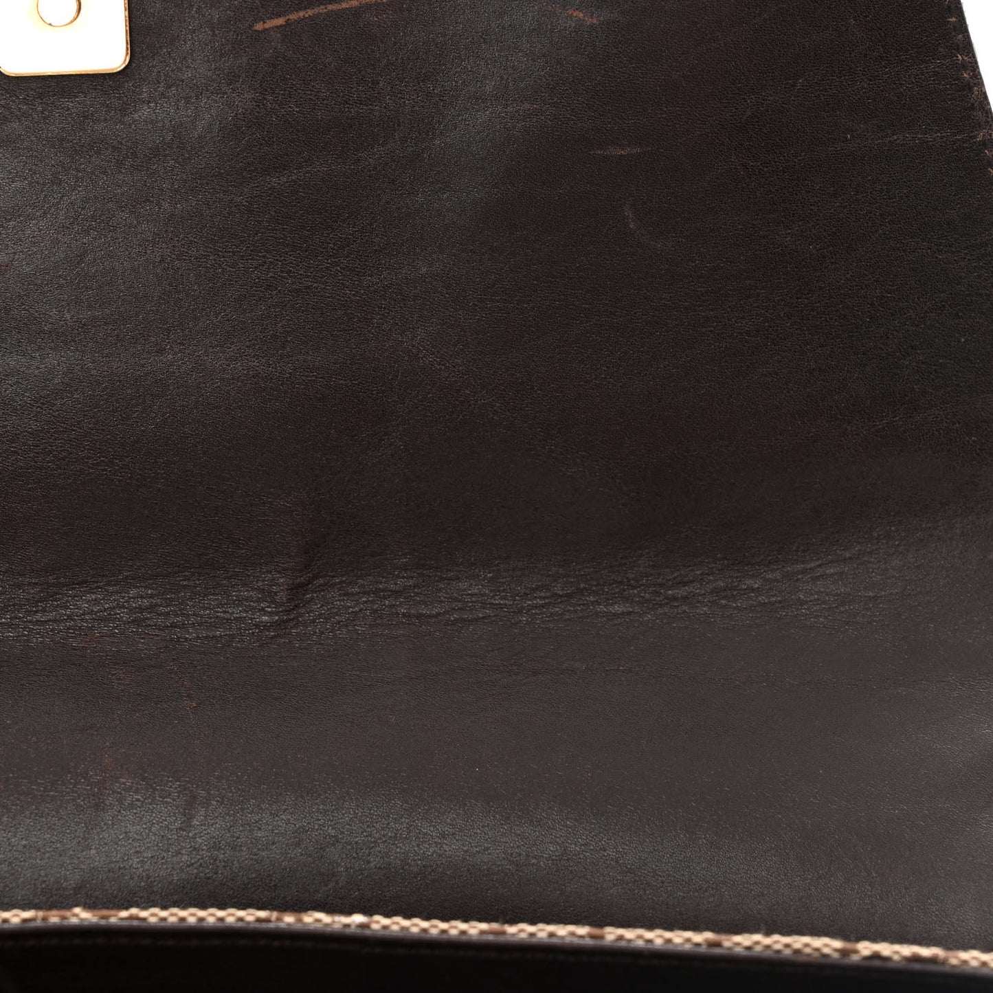 Monogram Horsebit Clutch Dark Brown