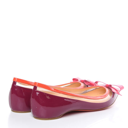 Christian Louboutin Patent PVC Suspenodo Flats 37 Eveque 4 of 12
