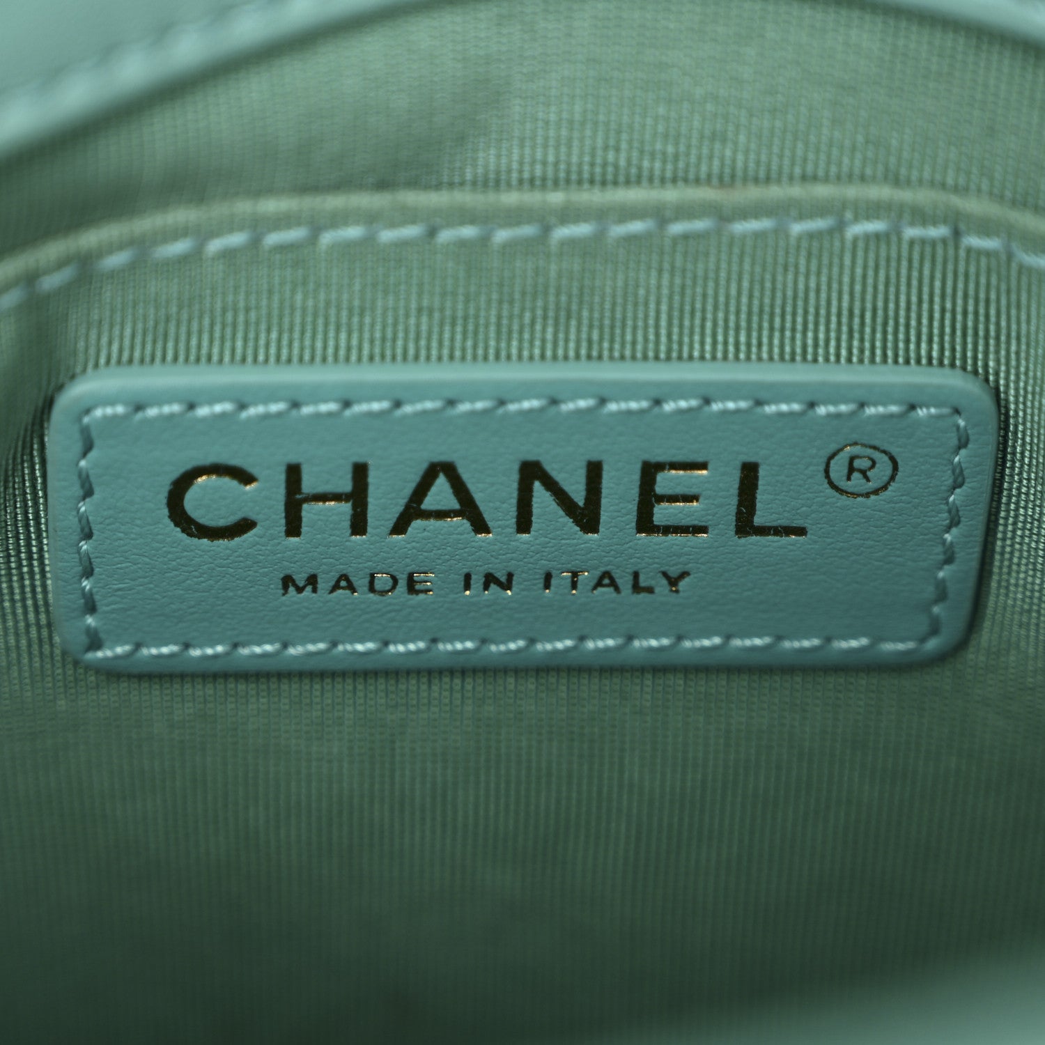 Chanel Calfskin Stitched Small Covered CC Flap Bag Green 6 of 14