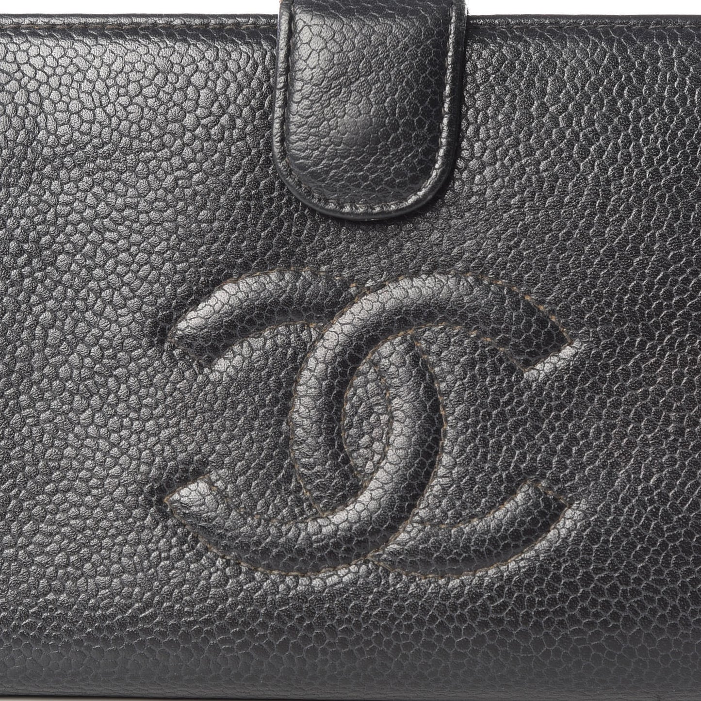 Caviar Timeless CC French Wallet Black