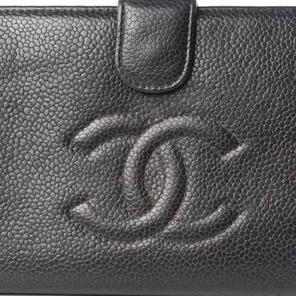 Chanel Caviar Timeless CC French Wallet Black 10 of 10