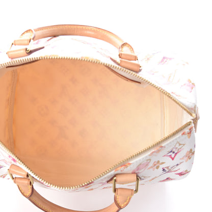 Louis Vuitton Watercolor Aquarelle Speedy 30 White 6 of 9