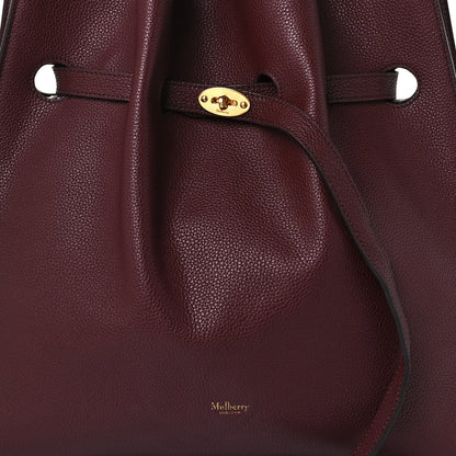 Mulberry Grained Calfskin Small Tyndale Bucket Bag Burgundy 8 of 10