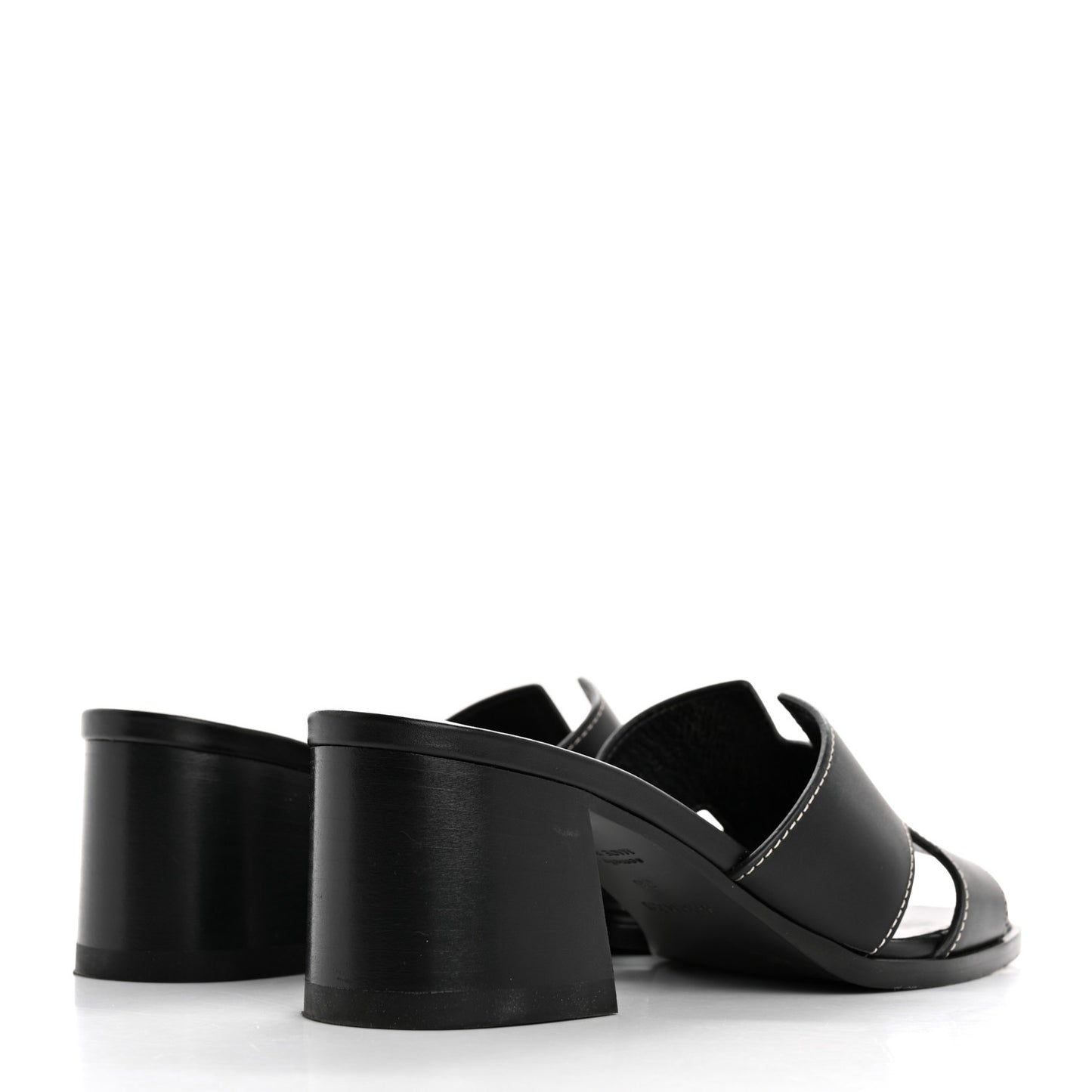 Calfskin Helia Sandals 36 Black