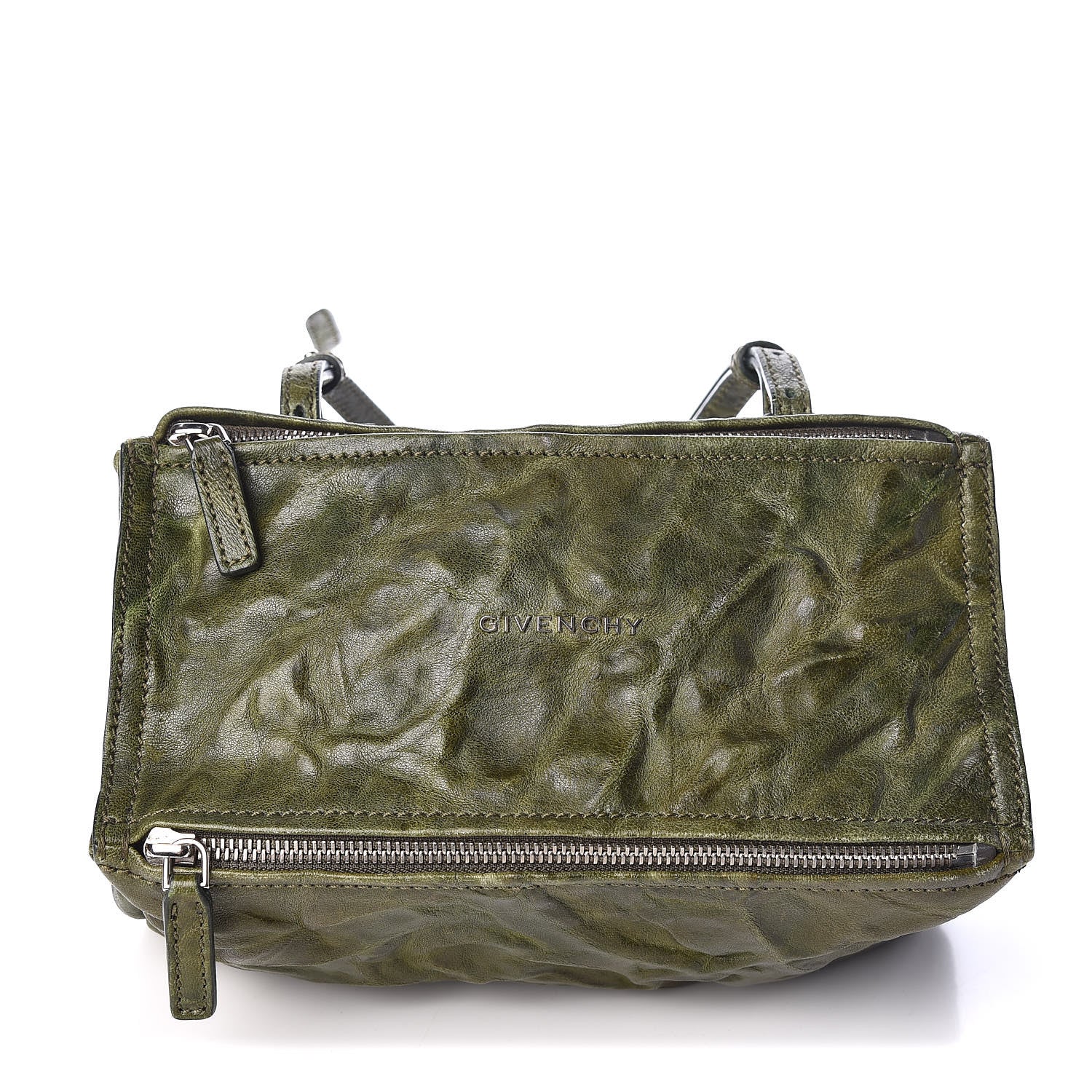 Givenchy Tumbled Sheepskin Mini Pandora Khaki 1 of 9