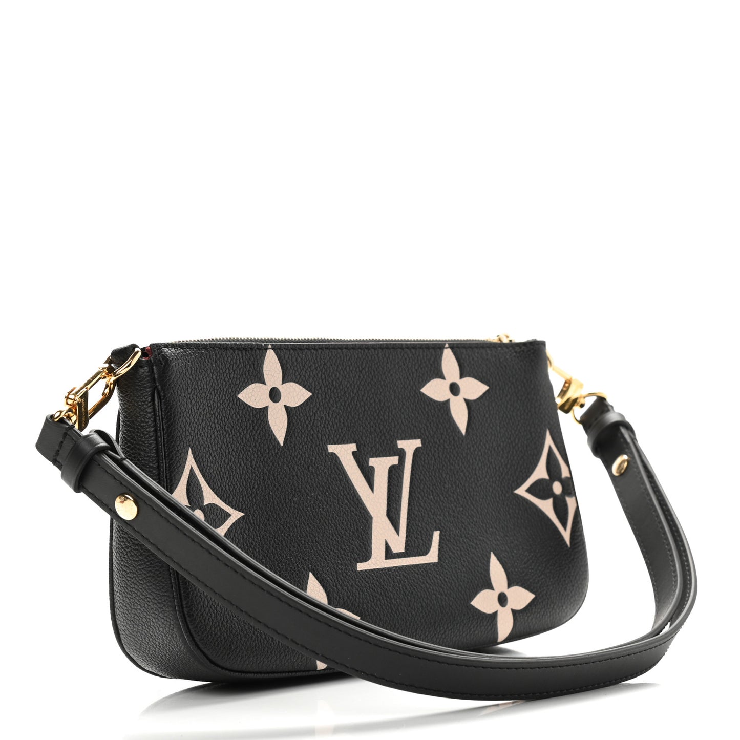 Empreinte Monogram Giant Multi Pochette Accessories Large Pochette Black Beige