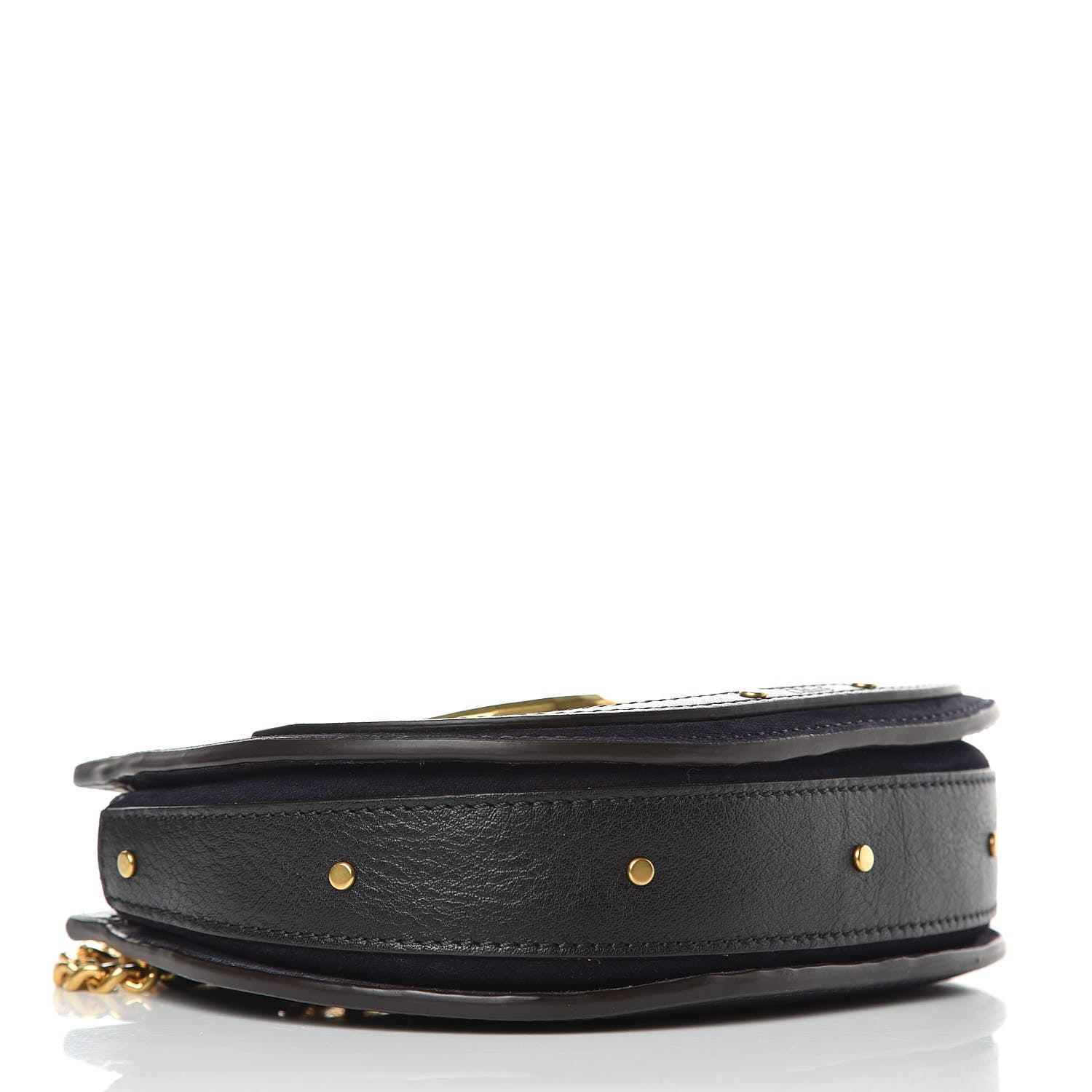Chloe Calfskin Suede Mini Pixie Signature Belt Bag Full Blue 4 of 10
