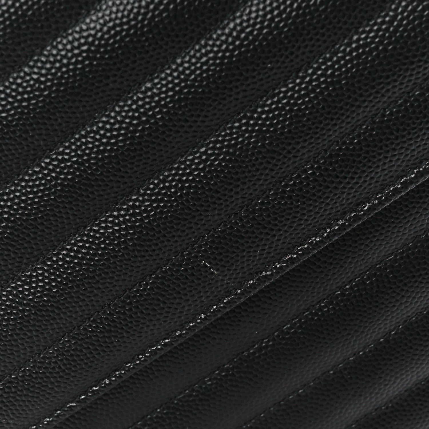 Saint Laurent Grain De Poudre Matelasse Chevron Large Monogram Satchel Black 12 of 13