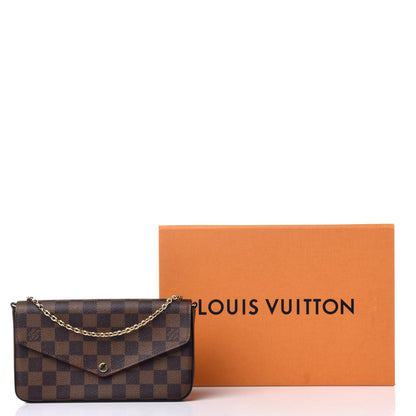 Louis Vuitton Damier Ebene Pochette Felicie Chain Wallet 12 of 12