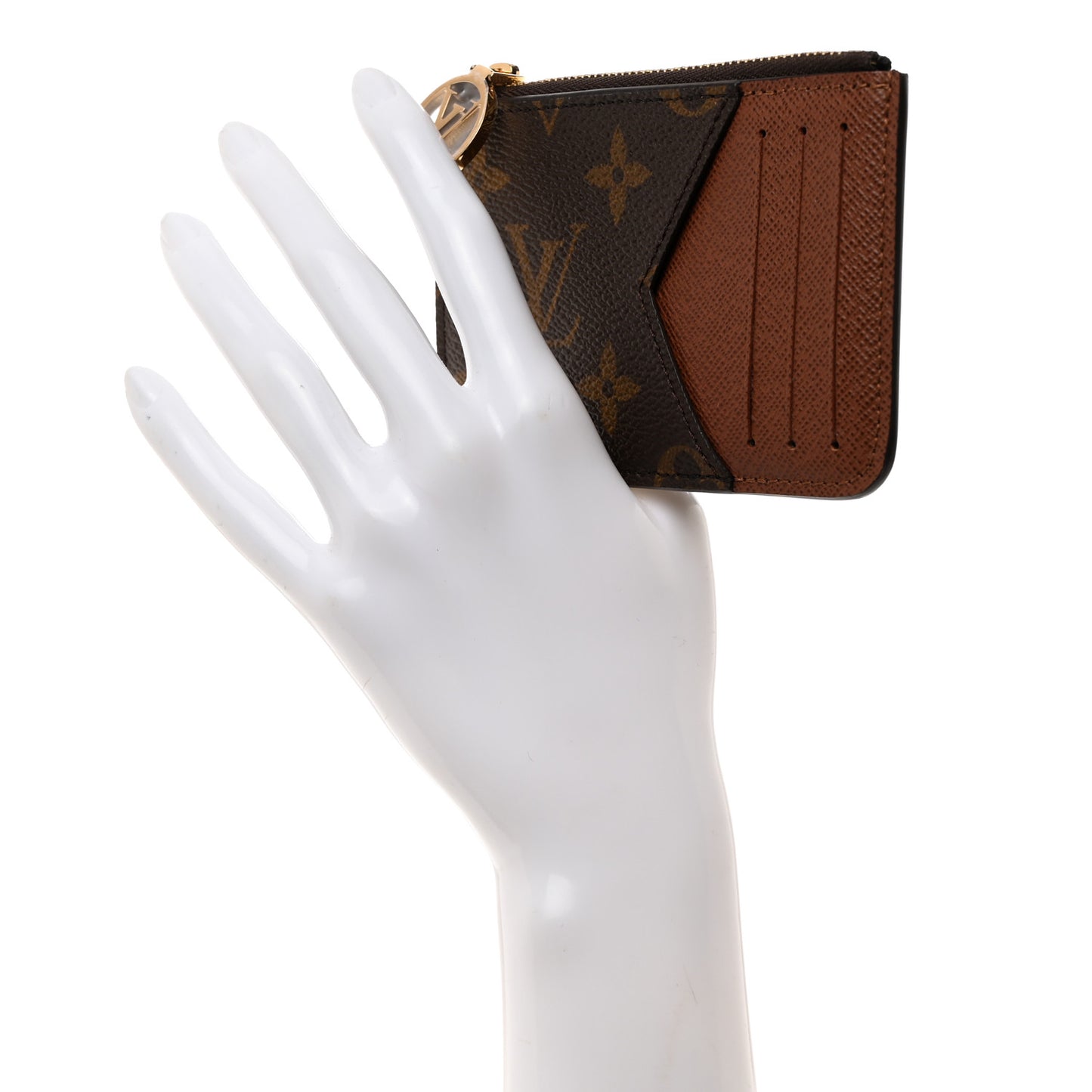 Monogram Zipped Romy Card Holder