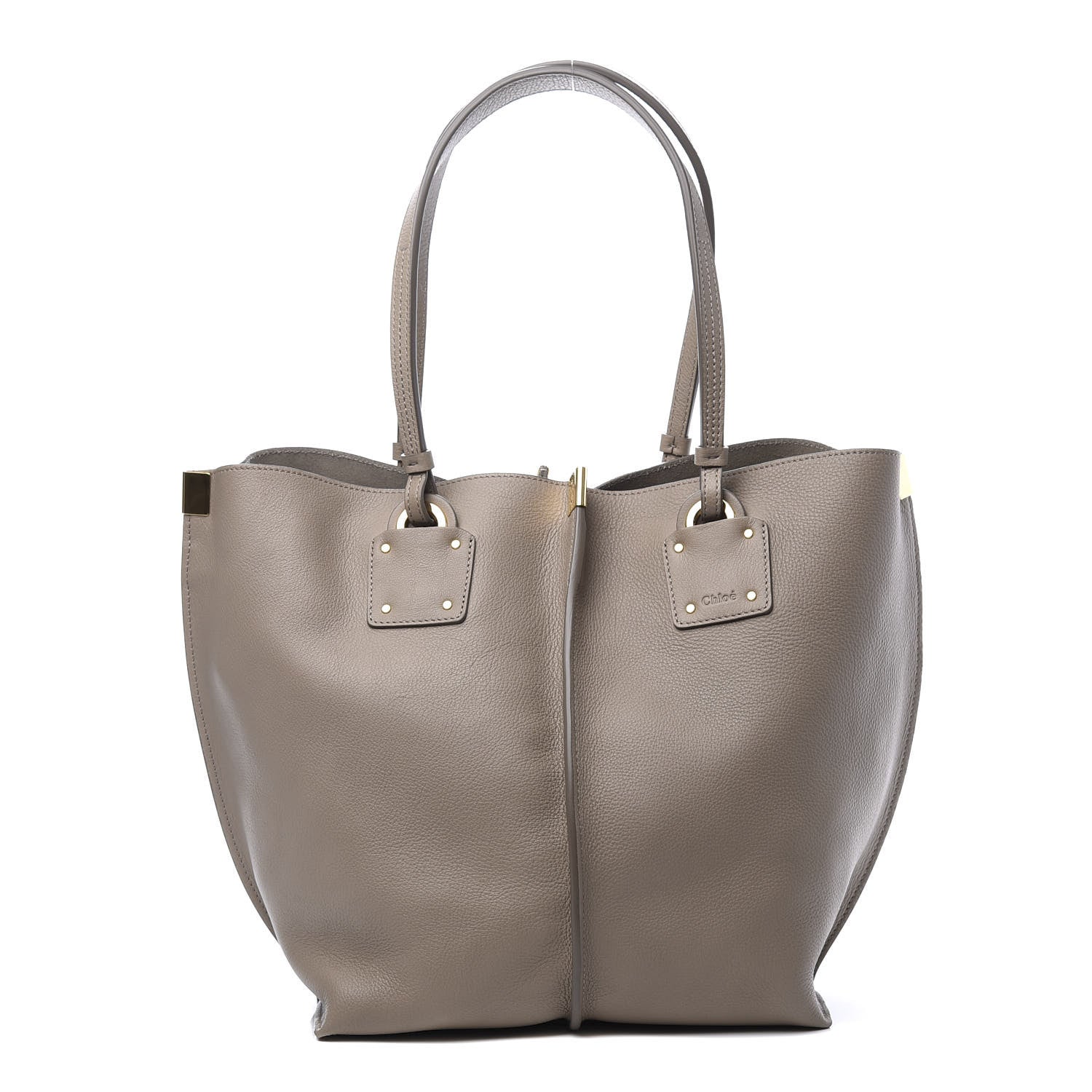 Chloe Smooth Calfskin Medium Vick Tote Motty Grey 1 of 12