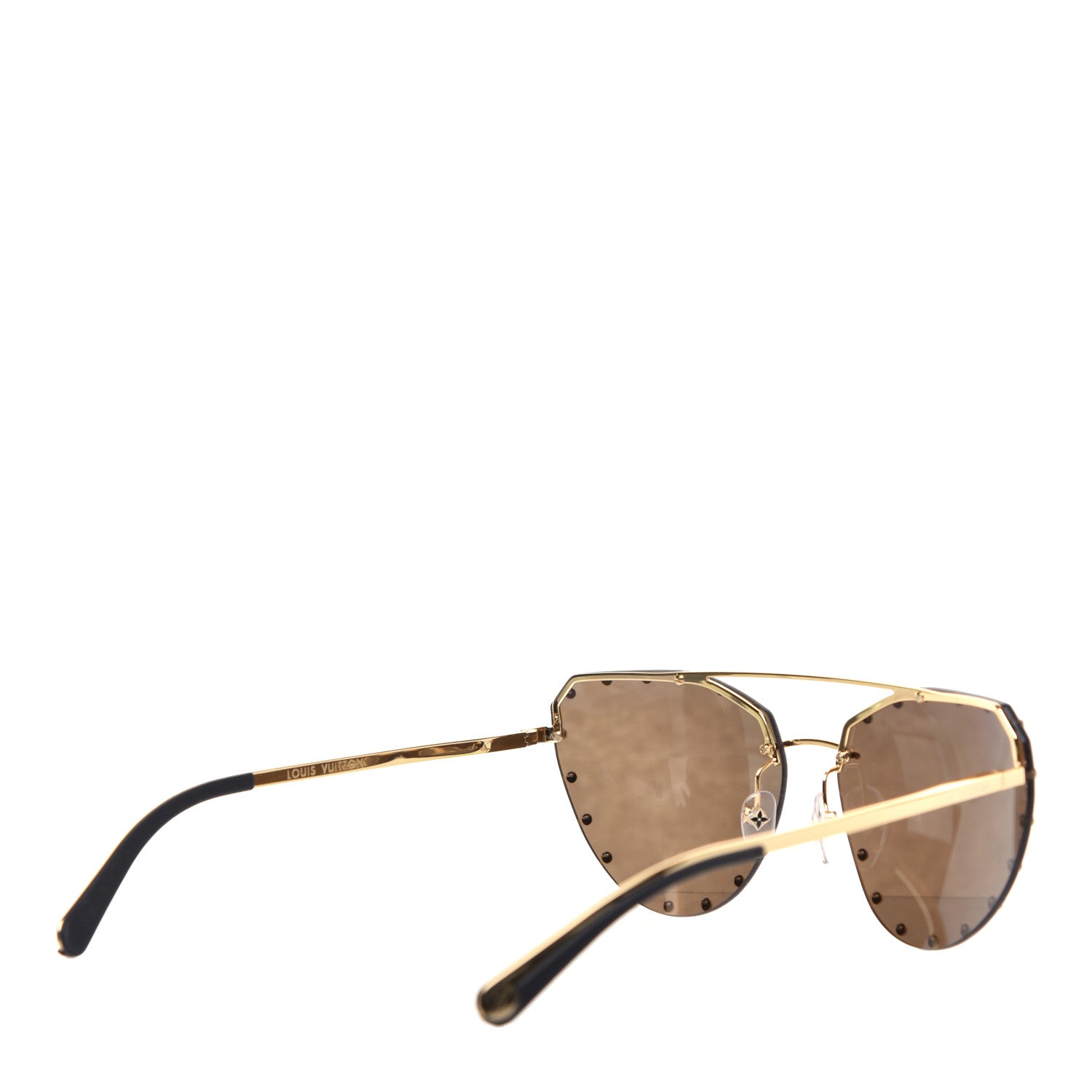 Louis Vuitton Metal LV The Party Sunglasses Z0983E Gold 4 of 8
