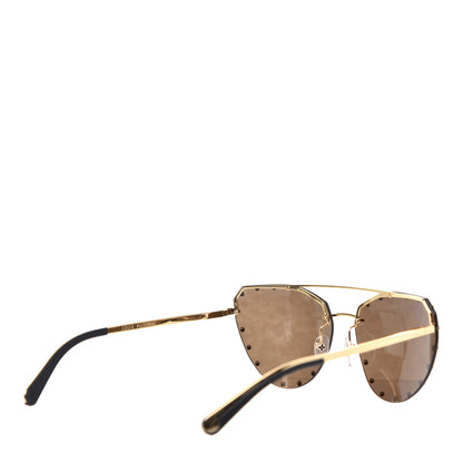 Louis Vuitton Metal LV The Party Sunglasses Z0983E Gold 4 of 8