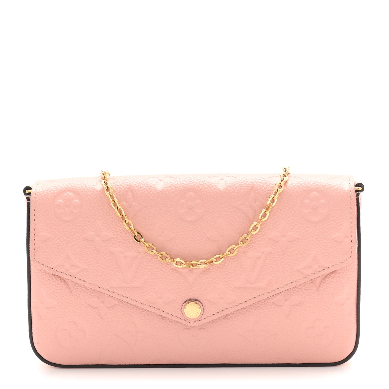 Louis Vuitton Empreinte Pochette Felicie Chain Wallet Rose Poudre 1 of 12
