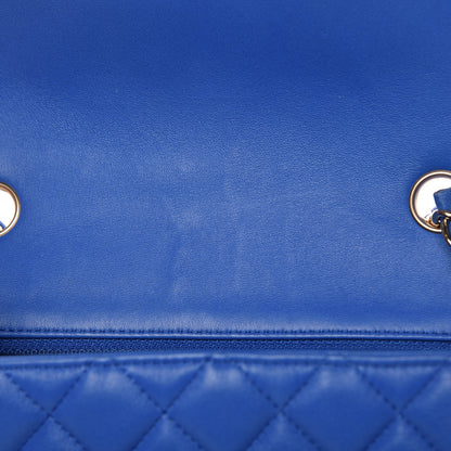 Chanel Lambskin Quilted Mini Rectangular Flap Blue 8 of 18