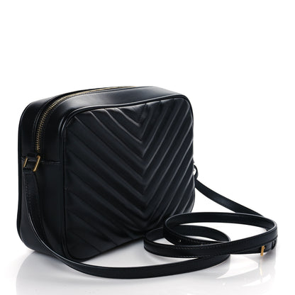 Saint Laurent Calfskin Matelasse Monogram Lou Camera Bag Black 3 of 10