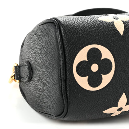 Louis Vuitton Empreinte Monogram Giant Nano Speedy Black Beige 8 of 9