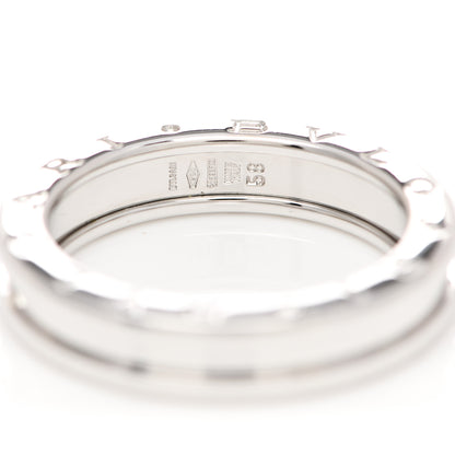 Bulgari 18K White Gold B.Zero1 One-Band Ring 58 8.5 4 of 5