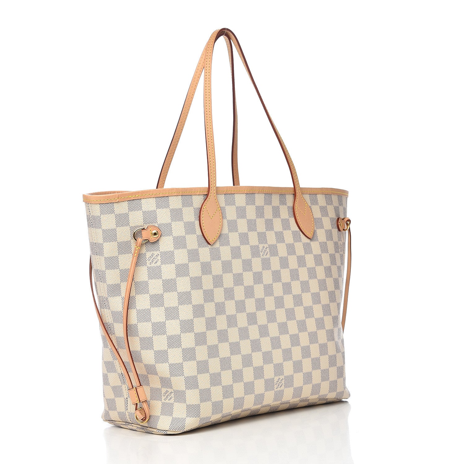 Louis Vuitton Damier Azur Neo Neverfull MM Rose Ballerine 3 of 11