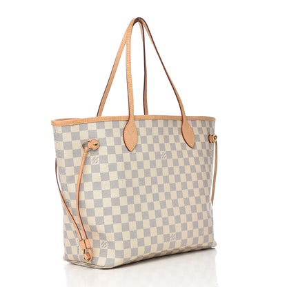 Louis Vuitton Damier Azur Neo Neverfull MM Rose Ballerine 3 of 11